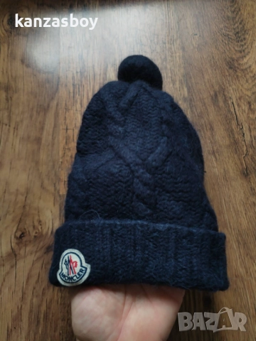 moncler pom pom blue beanie - страхотна дамска шапка , снимка 8 - Шапки - 52887370