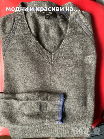 Мъжки пуловер с V-образно деколте Ted Baker, размер 2