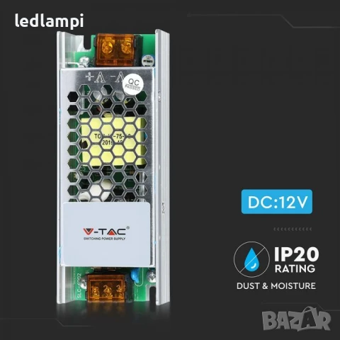 LED Захранване SLIM 75W 12VDC 6A, снимка 2 - Лед осветление - 50618683