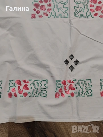 Бродирани калъфки и покривка от соца, снимка 2 - Колекции - 53249061