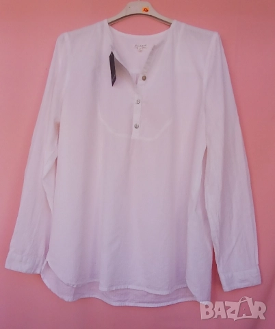 Бели кенарени и памучни дамски ризи за всякакъв повод, снимка 9 - Ризи - 51484198