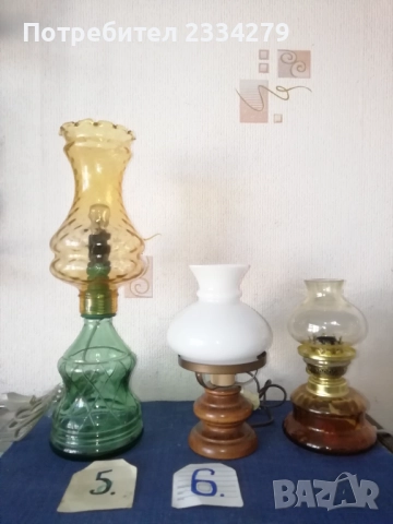 Стари настолни нощни лампи, тип газени, снимка 7 - Настолни лампи - 52062870