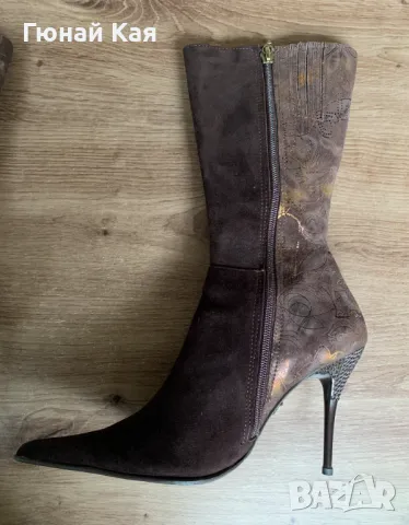 Дамски ботуши на високи токчета №36, снимка 2 - Дамски ботуши - 48554849