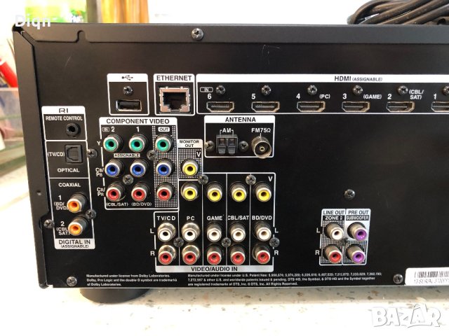 Onkyo TX-NR525, снимка 10 - Ресийвъри, усилватели, смесителни пултове - 41438087