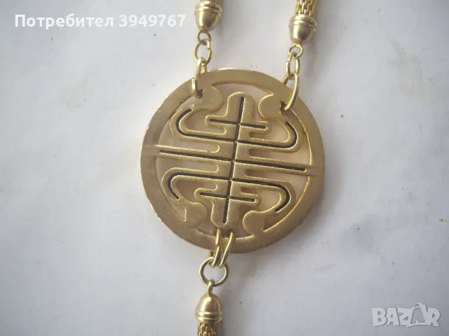 Красиво позлатено ланче., снимка 3 - Колиета, медальони, синджири - 49696037