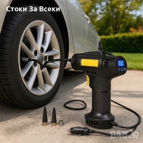 Безжичен дигитален компресор за автомобил - мощен и компактен