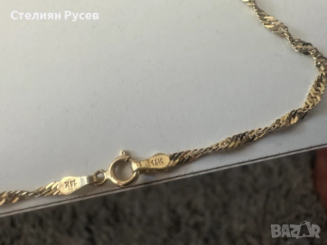  6.58 гр дамско златно колие / синджир / ланец / злато / златен / GOLD 585 / 14 карата с ключ , снимка 9 - Колиета, медальони, синджири - 50861261