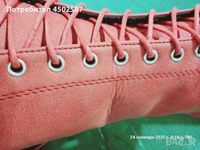 Червени високи ботуши, снимка 2 - Дамски ботуши - 52894421