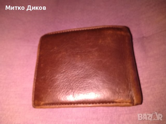 Портфейл Хорсе империал естествена кожа вътрешен цип 115х95мм, снимка 3 - Портфейли, портмонета - 38762662