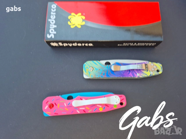 Сгъваем нож Spyderco C240 Smock,два цвята, снимка 10 - Ножове - 53476640