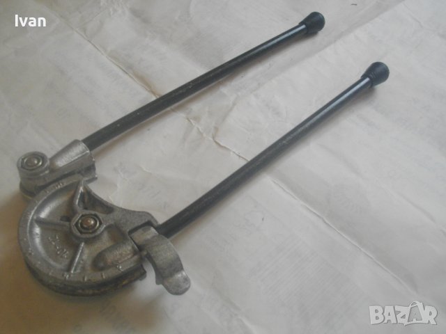 Немски Ръчен Тръбогиб 10-12мм-Уред Огъване Меки/Полутвърди Тръби-34см/Радиус 40мм/0-180 Градуса, снимка 3 - Други инструменти - 44495558