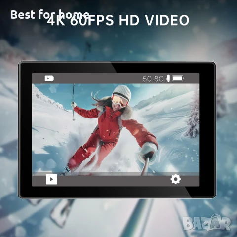 4K 30MP водоустойчива екшън камера с  WiFi дистанционно управление, снимка 3 - Камери - 51037171