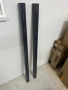 Колове, стълбове за оградно пано, врата 2бр, нови, стоманени, прахово боядисани , снимка 2