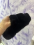 Дамски Черни Пухени Чехли , снимка 6