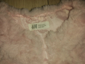 Нов розов пухен елек H&M - ръст 128, снимка 3