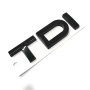 Черна емблема надпис TDI Audi заден капак багажник, снимка 1 - Аксесоари и консумативи - 41226374