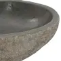 vidaXL Мивка от речен камък, овална, (29-38)x(24-31) см, снимка 4