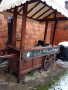 Дървена количка, снимка 1 - Градински мебели, декорация  - 36172344