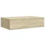 vidaXL Стенни рафтове с чекмеджета, 2 бр, дъб, 40x23,5x10 см, МДФ, снимка 6