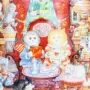 Колекционерска порцеланова чиния Wconker Wuv от серията Holiday Cat Plate на Franklin Mint., снимка 2