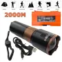 Акумулаторен LED фенер COBA X53-TG 2000M, Type-C, Zoom, куфар, снимка 1
