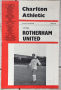 Книги Футбол - Програми: Charleton Athletic - Rotherham United - 1965