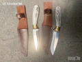 Стабилен, ръчно направен нож, чирени еленов рог 125 х 235 Турция, снимка 1