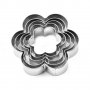 5 големи цветя метални резци форми за бисквитки фондан тесто украса декорация, снимка 1 - Форми - 22421696