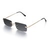 Дамски правоъгълни слънчеви очила в черен цвят , снимка 1 - Слънчеви и диоптрични очила - 41324821