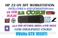 HP Z2 SFF G4/Core i7 8700/NVidia GTX 1050Ti 4GB/16GB RAM/512GB SSD NVMe WorkStation работна станция