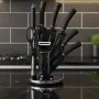Комплект уреди за рязане Cheffinger – 9 части с мраморно покритие, стойка, точило и белачка, снимка 1