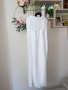 Нова дълга елегантна бяла рокля за всякакъв повод с декорация 3Д орнаменти памук полиестер , снимка 2