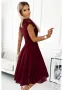 Елегантна рокля от шифон в цвят бордо 381-5 Numoco, снимка 5