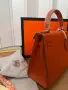 Hermes Kelly Луксозна Дамска Чанта В Класически Оранжев Цвят Код DST86, снимка 4