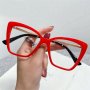 Червени рамки за очила със защита Anti Blue Light, снимка 1