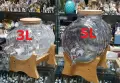 Диспенсър за напитки тип буре за Вино и Ракия, от дебело стъкло, с кранче и бамбукова стойка, снимка 5