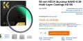 95 mm UV филтър K&F Concept NANO-X 28 Multi-Layer Coatings HD 8К, снимка 1