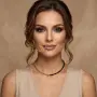 Ръчно изработено колие - чокър цирконий и ествествени камъни / естествени перли, снимка 11