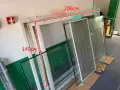 310822  ПВЦ PVC дограма прозорец 145 /206 см 112 евро mz - един отварям прозорец , с комарник , вътр, снимка 1