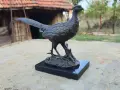 Бронзова статуетка Фазан Франция , снимка 5