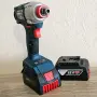Нов безчетков акумулаторен ударен гайковерт BOSCH GDX 18V-285 , 2 x 5.0Ah батерии и зарядно, снимка 4