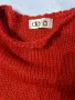 Дамски червен пуловер с къс ръкав, снимка 2