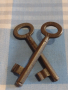 Два стари ключа от соца за брава за КОЛЕКЦИЯ ДЕКОРАЦИЯ БИТОВ КЪТ 41019, снимка 3