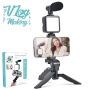 video making kit - статив идеален за всякакво видео заснемане за видео заснемане с микрофон, лед про, снимка 5