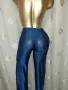 М Син панталон странично с прозрачен еластичен тюл , снимка 5