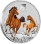 1 oz Цветен лунар; Година на коня-2026, снимка 1