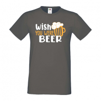 Мъжка тениска Wish you were beer,Бира,Бирфест,Beerfest,Подарък,Изненада,Рожден Ден, снимка 13 - Тениски - 36389452