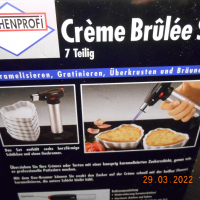 Creme Brulee Set 7 - 6 white porcelain hearts and burner, снимка 10 - Други - 36299867