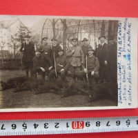 Уникална картичка снимка ловец ловци 1912 Оригинал, снимка 1 - Колекции - 36069241
