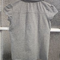 Сива тениска с къс ръкав за момичета на dressforless размер 156/158 см. , снимка 3 - Детски тениски и потници - 42654607
